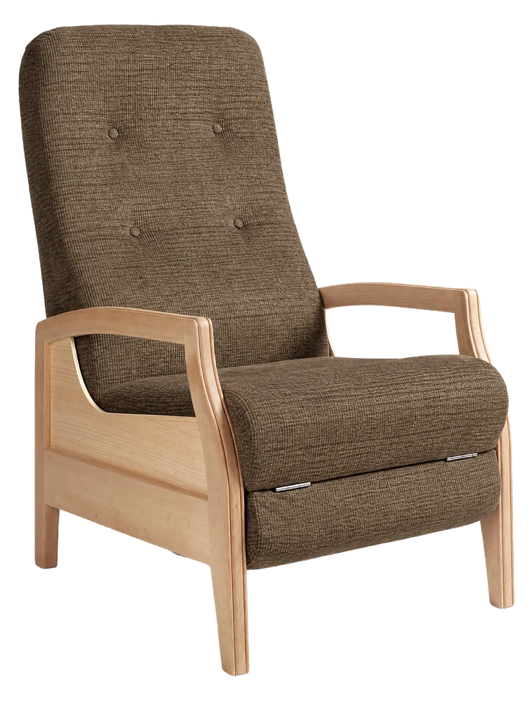 Fauteuil relax Évolution, coloris brun