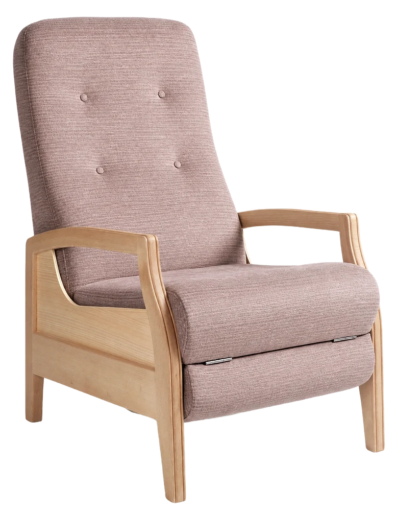 Fauteuil relax Évolution, coloris rose